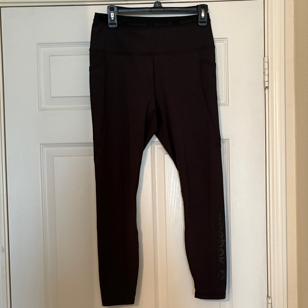 Reebok Black Leggings with Logo